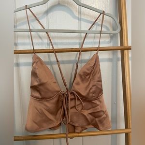 Tie front camisole